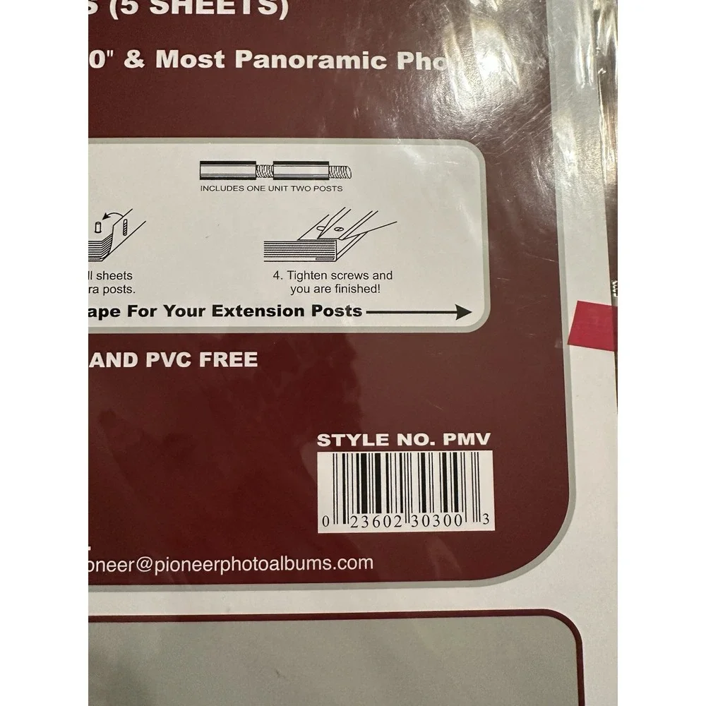 Pioneer Magnetic‎ Photo Album Refill For X-Pando® Post Style PMV-206 Album